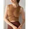 Spring and Summer Yoga Yoga Fixed Cup Integrated Fashion Wind Sexy Open Back Sports Vest Sleeveless Workout Underwear