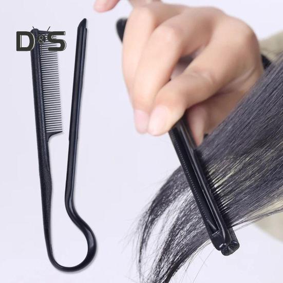 V-Shaped Hair Straightening Comb Folding Home Salon Women Hair Straightener Detangle Comb Brush Portable Hair Hairdressing Styling Tools
