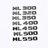Compatible Mercedes-Benz ML Series Rear Emblem: ML300, ML320, ML350, ML400, ML450