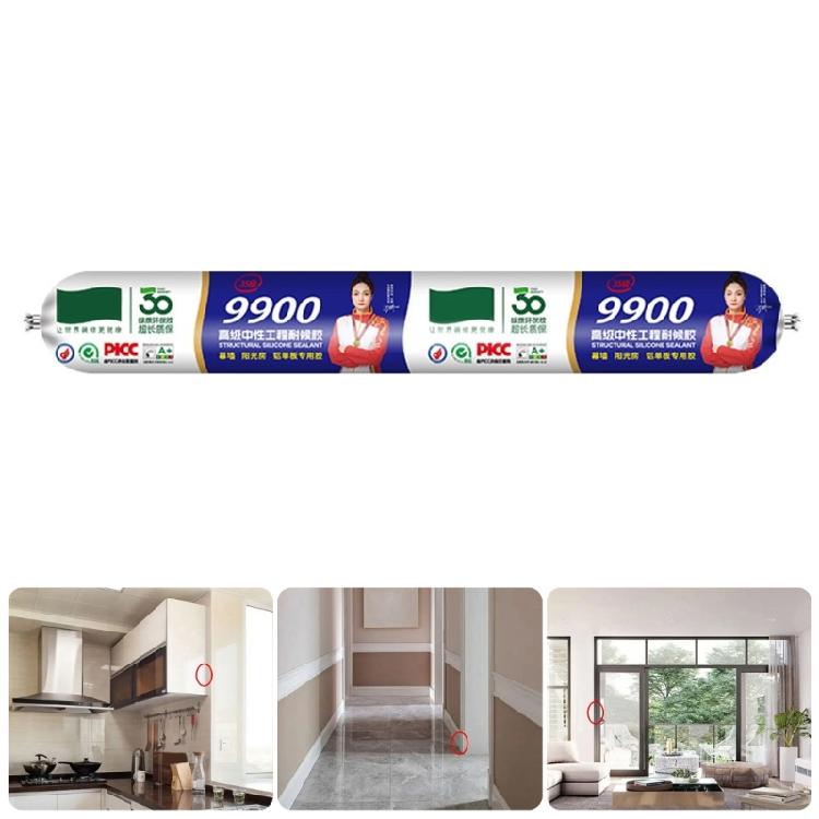 Weather Proof Clear Silicone Glues High Elasticity Waterproof Sealant For Aluminum Joints Bathroom Tiles Outdoor Construction