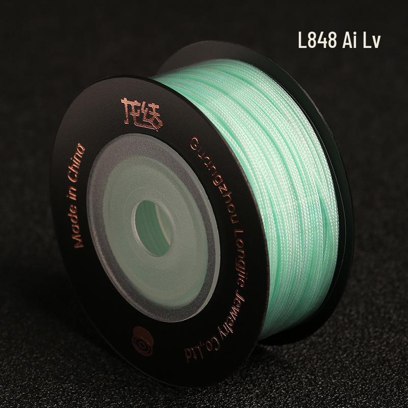 Dragon Knot High-A Jade Thread: Eco-friendly, Colorfast Jewelry Weaving Cord, 79 Colors, Handmade DIY Bracelet Material.