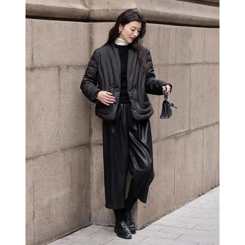 Demana Women's 95% Goose Down New Chinese Style Blazer Jacket