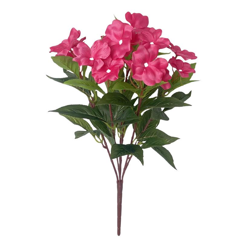 Cross-border Silk Impatiens Fake Flowers for Home, Dining Table, Garden, Fence, or Courtyard Decor.