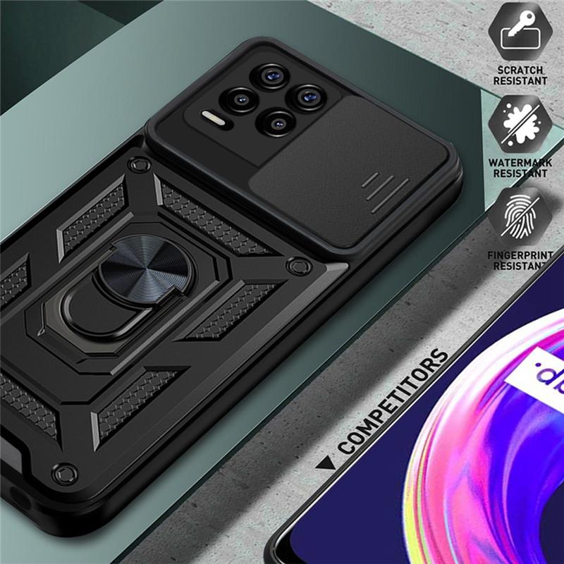 Pro OPPO Realme 5 8 9i 9 10 Pro Plus pouzdro Shockproof Armor Car Holder Ring Kryt pro Realme C3 C11 C12 C15 C25 C30 C31 C33 C35