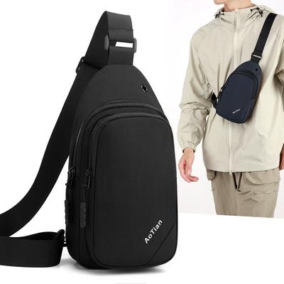 Herren Brusttasche Umhängetasche Oxford Pendler Schultertasche