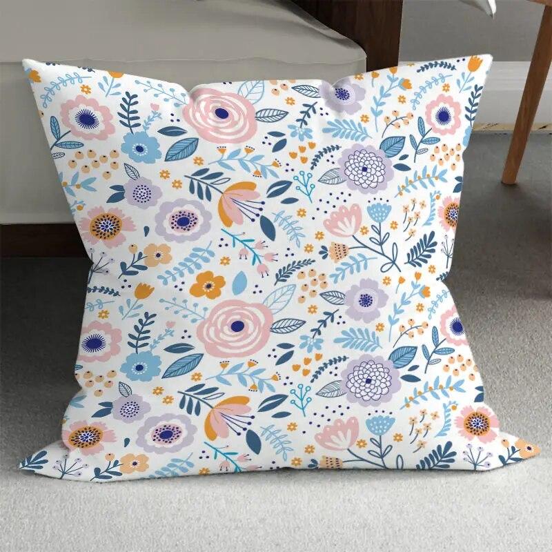Spring Beautiful Pillowcase Abstract Floral  Living Room  Bed Sofa