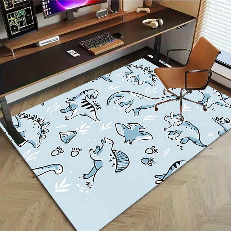 1PC Dinosaur Pattern Extra Large Non Slip Floor Carpet, Office, Family, Bedroom, Studio   Large Area Rug Indoor Rugs, , Vibrant Colors