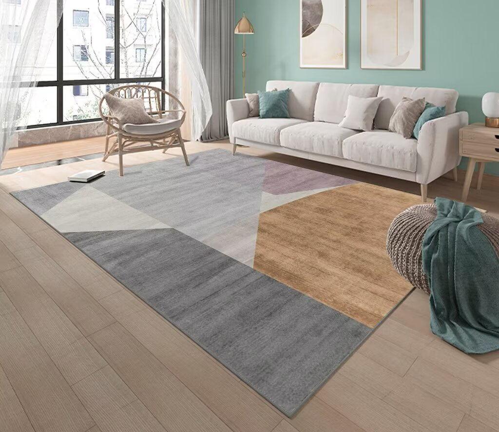Nordic Light Luxury Large Carpet Soft Non-slip Floor Mat for Living Room Bedroom Sofa Area Rugs Home Decor
