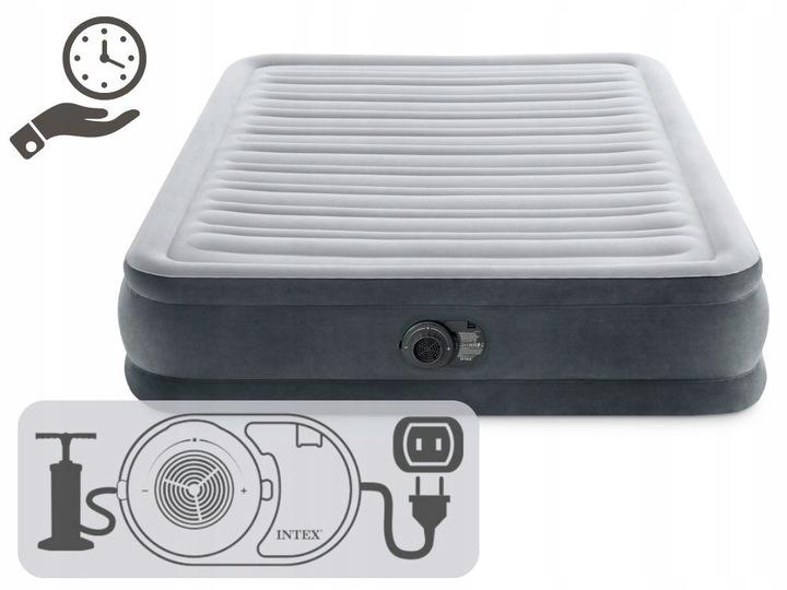 Air Bed Comfort-Plush Full Mattress 137 X 191 X 33 Cm With Built-In Compressor #67768