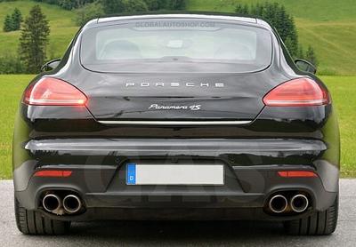 Porsche Panamera II 2016+ Moldura Cromada para Portón Trasero