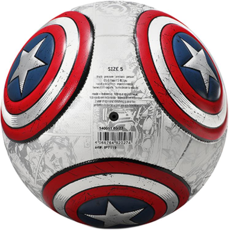 Adidas x MLS X Marvel Captain America Theme Collection Size 45 Machine Stitched Ball TPU White Red Blue Soccer Ball IP7119