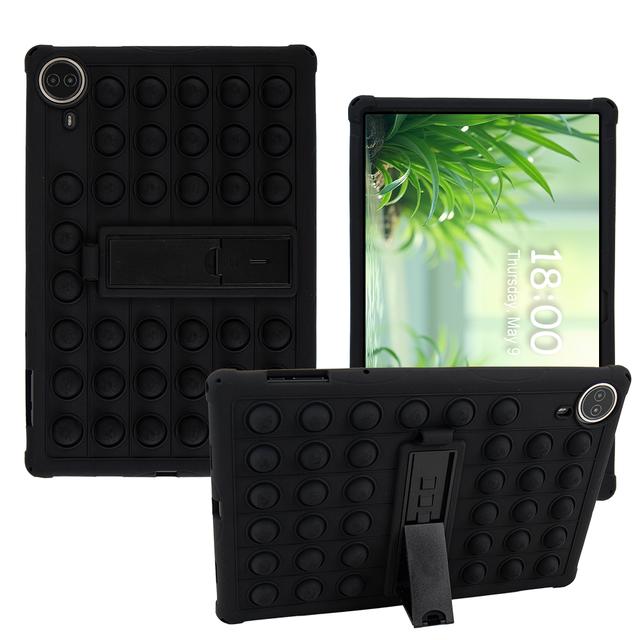 

Kids Safe Tablet Case For Teclast T70 14 inch Adjustable Kickstand Soft Silicone Cover Shockproof Skin Friendly Lightweight Capa Teclast T70-14 inch чорний