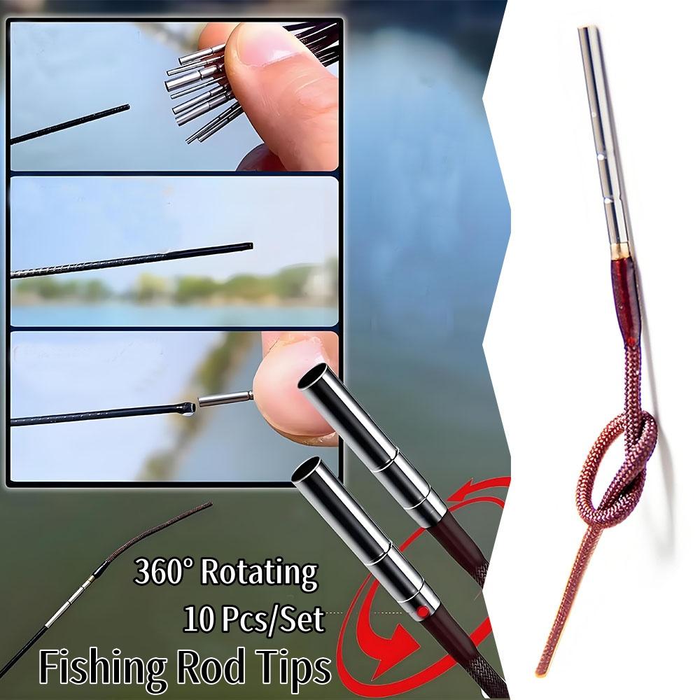 Draaibare Draadlijn Hengelhengel Toppen Hengelhengel Swivel Topring 360° Draaiend voor Zoutwater Hengelhengel Topring Gereedschap