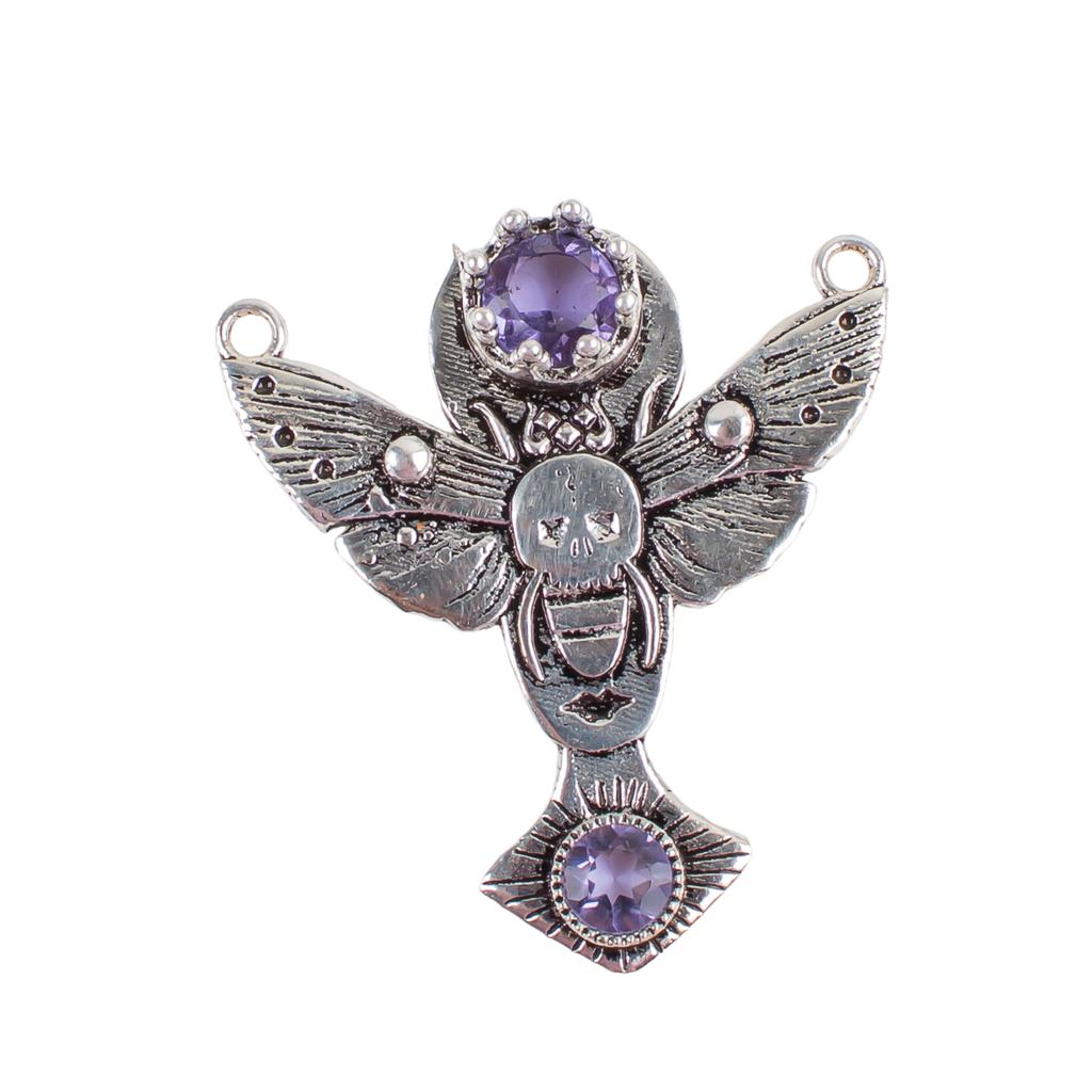 Women Iolite Gemstone 925 Sterling Silver Jewelry Pendant 1.5" For Wedding Gift CP-10-8