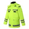 Three-Layer Fleece-Lined Reflective Raincoat: Cold-Proof and Warm for Outdoor Patrols