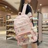 Schoolbag girl junior high school student high school student schoolbag female high value multi-layer cute star backpack large capacity backpack
