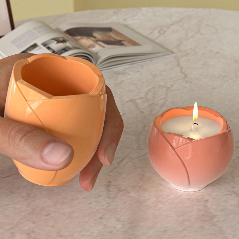 Silicone Tulips Mould For Resin Crafting And Plasters Storage Cups Flexible Designs Easy Demolding Jewelry Holder Gift