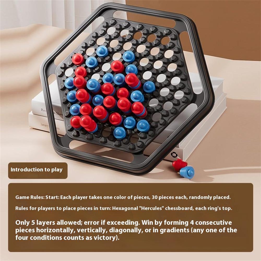 KJ135 Educational Chess Push Ball Game Board Game Toys Two Player Four-in-a-Row Checkers for Children