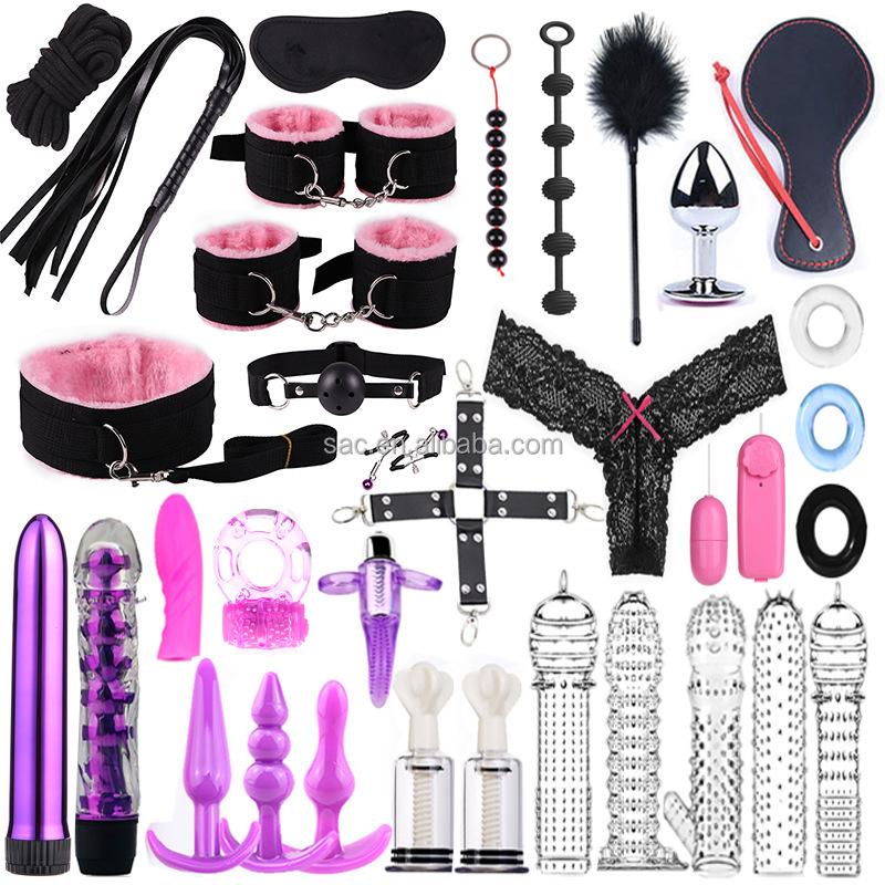SacKnove 25/28/34 Piece BDSM Set Juguetes Sexuales Erotic Furniture Adult Couples Game Sex Toys Bondage Gear