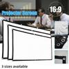 16:9 Projectie Vouwscherm Draagbare HD Mini Projector Filmdoek Huis Kantoor Buiten Projectiescherm Meerdere Maten Selectie