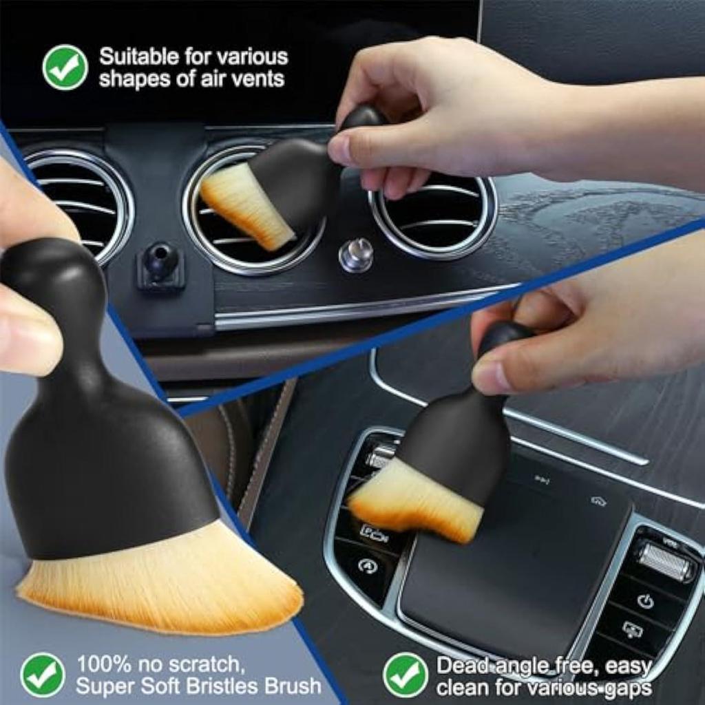 Universal Car Interior Cleaning Kit: Duster Brush & Gel for Cars, Trucks, SUVs
