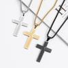 Hot-Selling Women's Titanium Steel Cross Pendant Snake Chain Necklace - Non-Fading Stainless Steel Jewelry