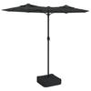 Vidaxl Podwójny Parasol Ogrodowy Z Led, Antracytowy, 316X240 Cm