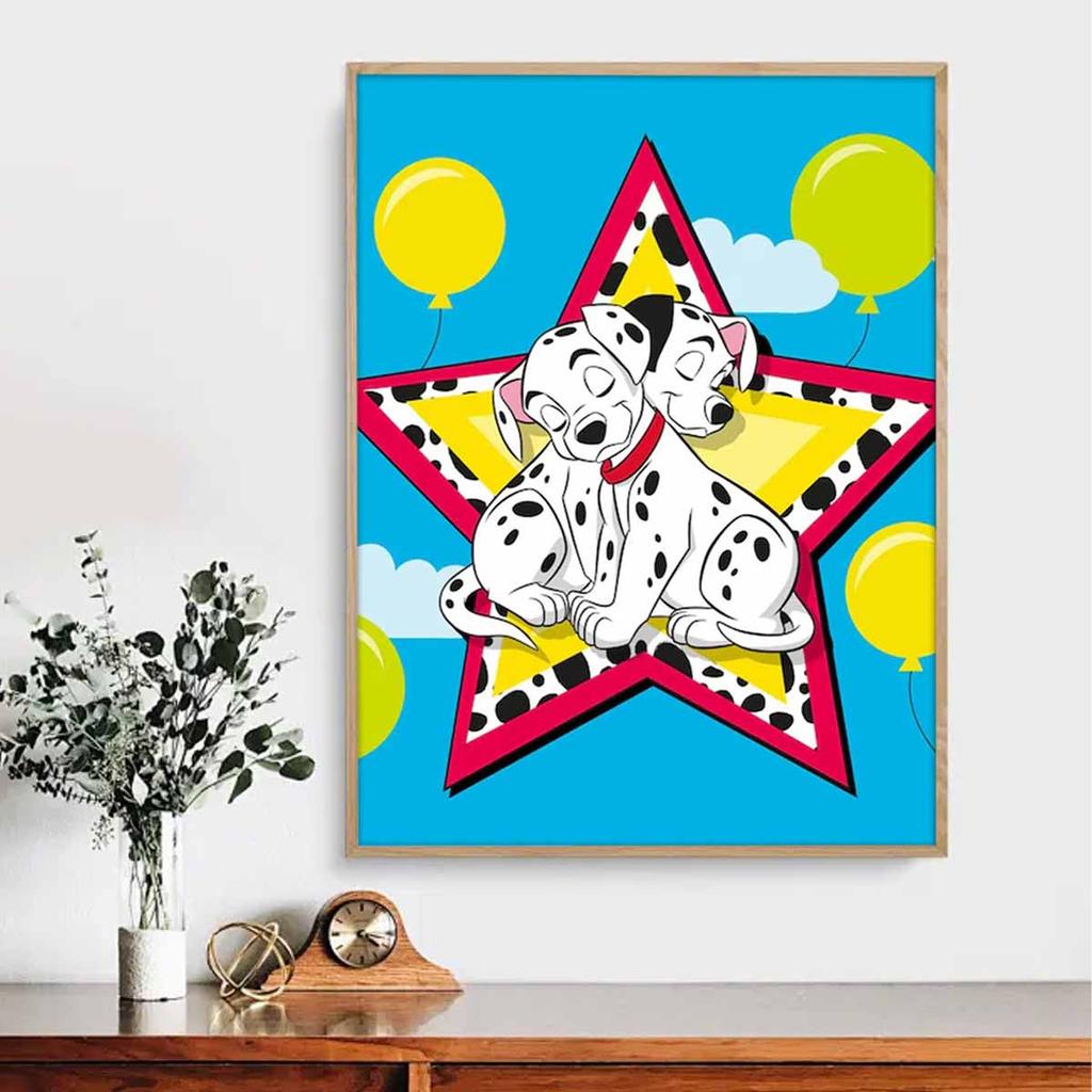 DIY Diamond Painting Snuggling Dalmatians Cross Stitch Kit Mosaic Art Diamond Painting Full Circle Diamond Home Decoration