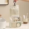 Stain Resistant Storage Bag for Bedroom Hanging Toiletry with Hook, Large Capacity Portable Travel Organizer, Makeup Pouch Zipper Outdoor Durable