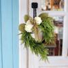 Rustic Hydrangea Flower Wreath Hanging Decoration, Home Decor, Bowknot Wall Hanging Wreath For Doors.