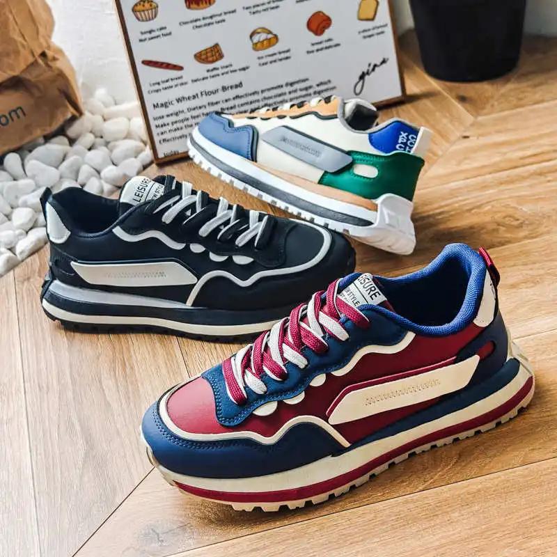 Synthetic Leather Round Toe Top Luxury Shoes Casual Sports And Leisure Original Sneakers Men Beskete High End Sneackers