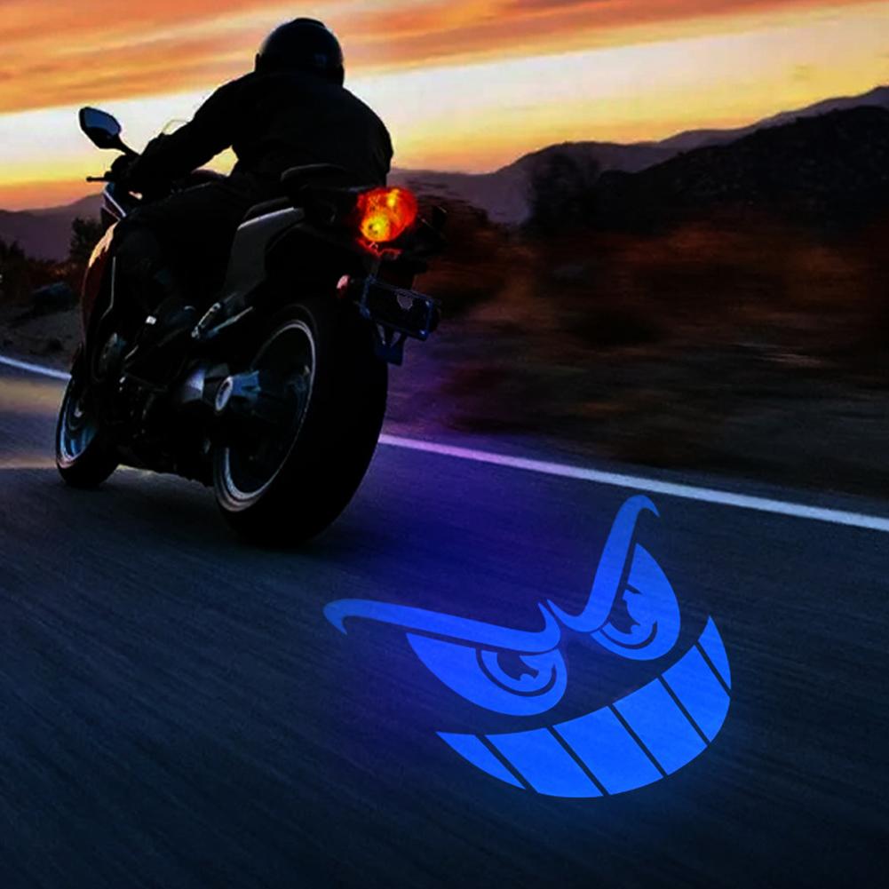 12V Motorcycle Devil Eye Light LED Underbody Light Projector Lamp LED Brake Taillights Motorcycle Decorative Accessories