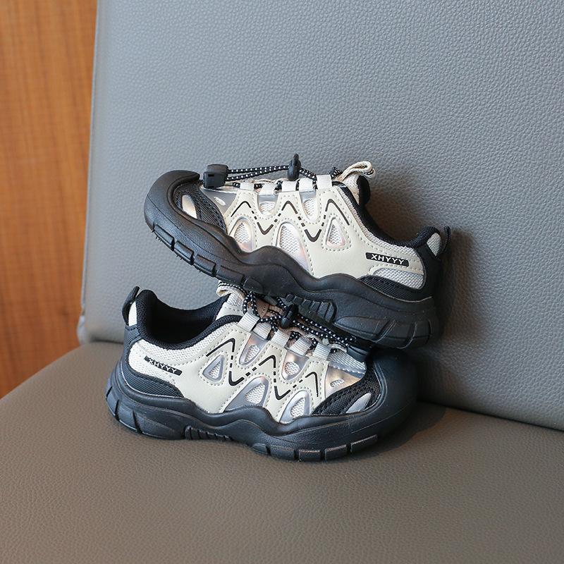 Leather girls sports shoes spring and autumn new children's soft-soled casual shoes girls fashion outdoor running shoes