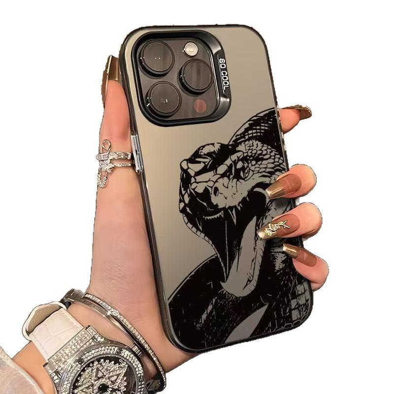 The New Personalized Python Is Suitable for Iphone17 Mobile Phone Case Apple 15promax/14 Creative 13pro16 Europe and America