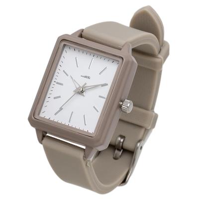 Watch Analog Silicone Belt Rectangle Tango Beige [Fieldwork] Women's JN027-3