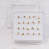 Karnoz 20Pcs/Pack Nose Stud Dragonfly Design Women Girls Nose Piercing Jewelry Piercing Nostril Piercing Jewelry Body Piercing