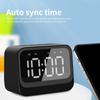 Bluetooth 5.3 Speaker Multifunctional Alarm Clock With Large LED Display For Bedroom And Outdoor Use