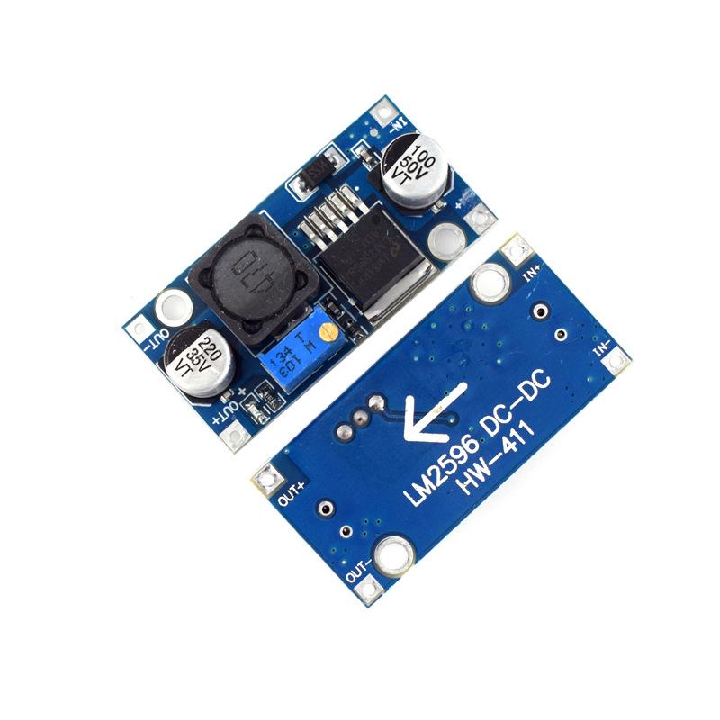 Adjustable DC-DC Buck Converter Module LM2596 24V to 12V/5V/3V, 3A Voltage Regulator
