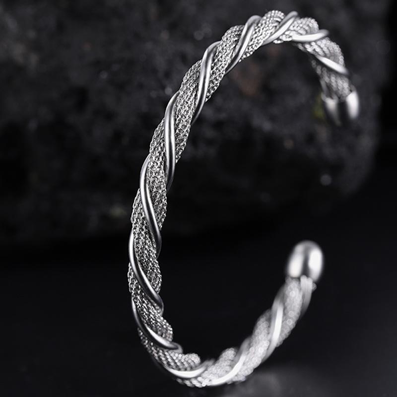 Women Advanced Titanium Steel Bracelet Fashion Able Open Stainless Steel Bracelet Jewelry Non Fading Bracelet