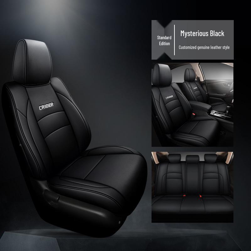 2022 Model 1.5L Sharp Luxury Lingpai Leather Car Seat Cushion - Universal Full Surround Cover for All Seasons
