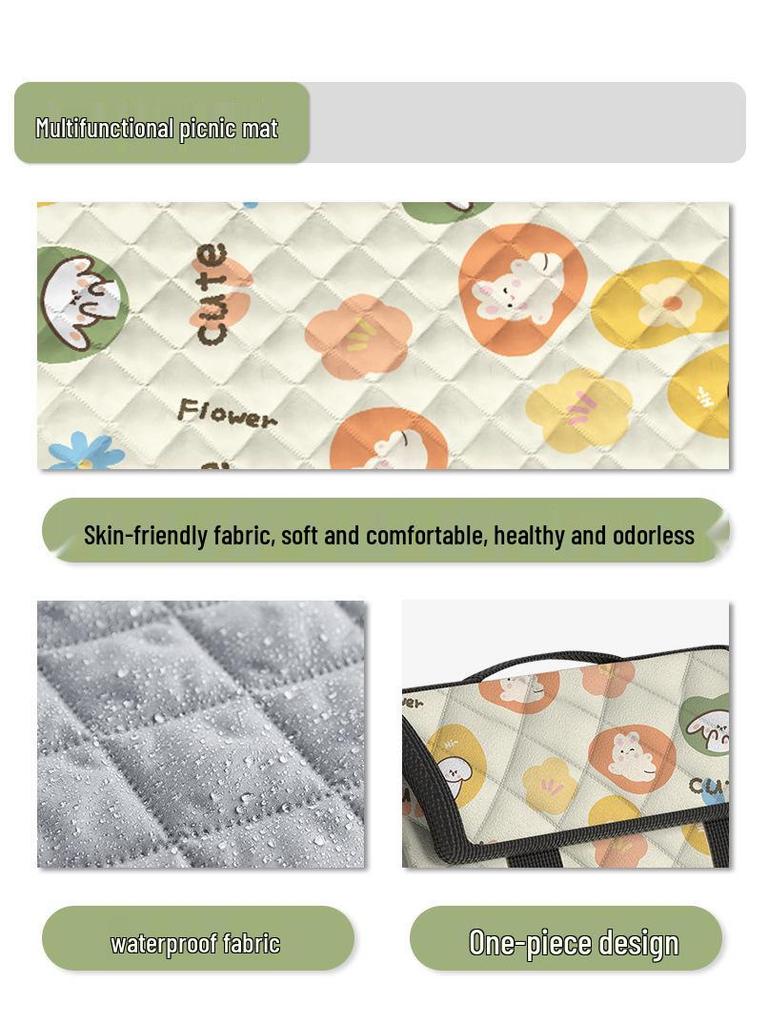 Waterproof Outdoor Picnic & Camping Mat: Thick, Moisture-Proof, Portable Lawn Cushion