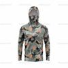 Men's Sunscreen Upf50 + Long-sleeved Camouflage Fishing Wear Anti-UV Mask Hooded
