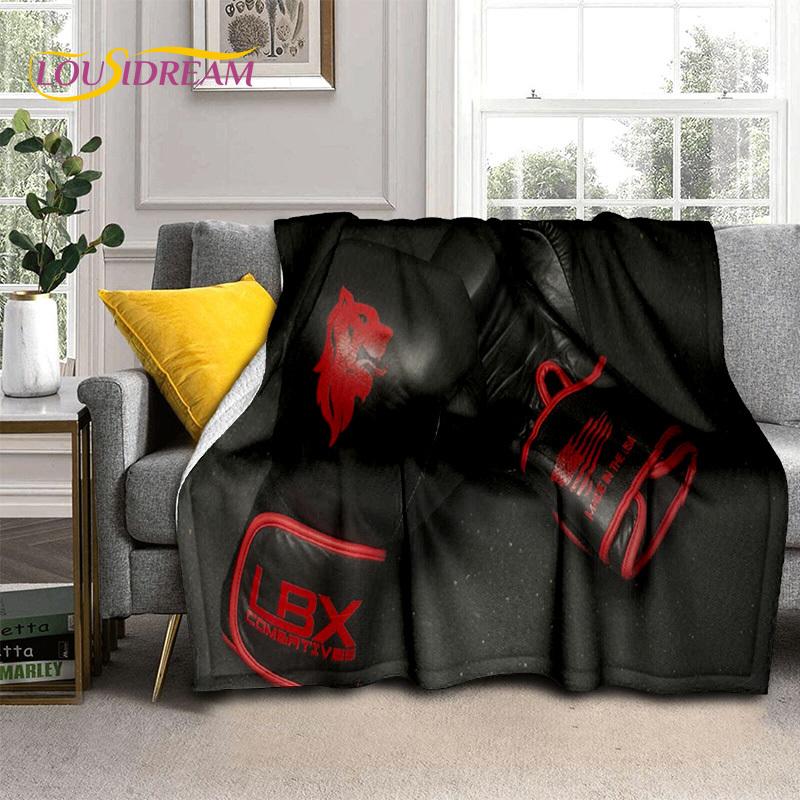 Boxing Gloves 3D Boxer Fight HD Blanket,Soft Throw Blanket for Home Bedroom Bed Sofa Picnic Travel Office Rest Cover Blanket Kid
