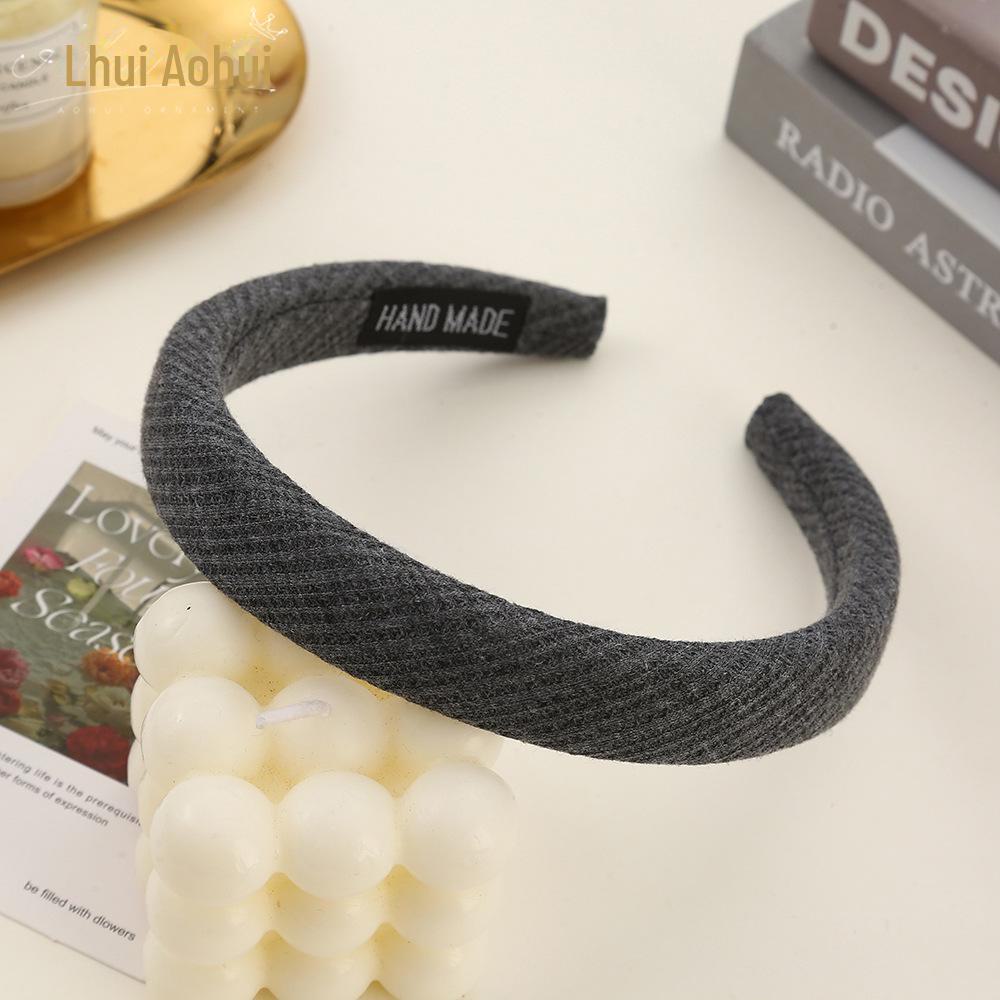Korean Style Wide Brim Headband: Summer Solid Color Hair Accessory for Women