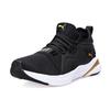 PUMA Women's Black Gold Softride Rift Breeze Low Top Casual Shoes 195068-01