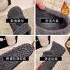 Winter New Platform Woolen Velvet Light Mouth Single Shoes Women's Brown Velcro Mary Jane Wool Cotton Shoes