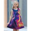 Summer Children's New Cute Cat 3D Pattern Sleeveless Dress Loose Soft Casual Style Outdoor Party Clothing for Girls Daily