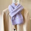 Womens Wool Blend Knit Scarf Thick Warm Long Winter Neck Wrap Students Couples Fashion Accessory