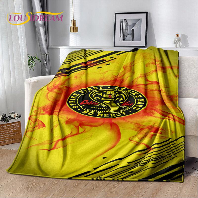 TV Karate Cobra Kai Amanda Měkká plyšová deka, flanelová deka vrhací deka do obývacího pokoje Ložnice Pohovka Pohovka Piknikový kryt pro děti