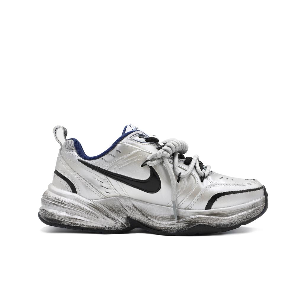 Nike Air Monarch 4 Slip Resistant Abrasion Resistant Slip Resistant Abrasion Resistant Low Top Chunky Sneakers Unisex 415445-102(Team403-)